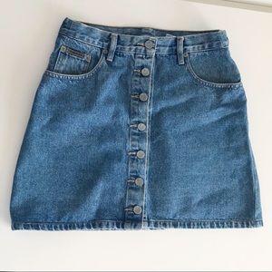 90’s denim CK mini skirt